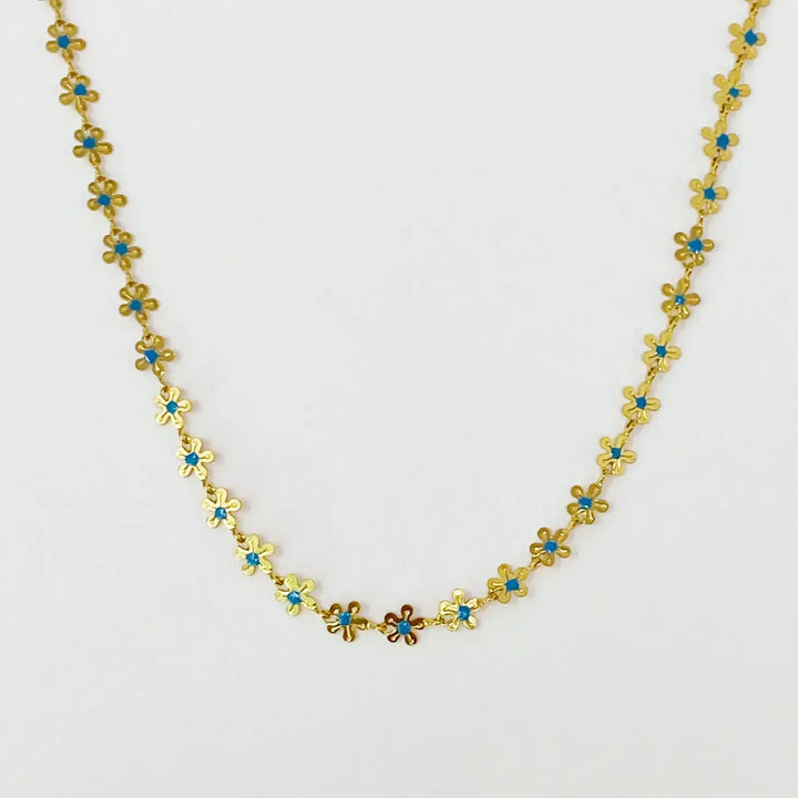 Color Drip Flower Necklace - Jewelry