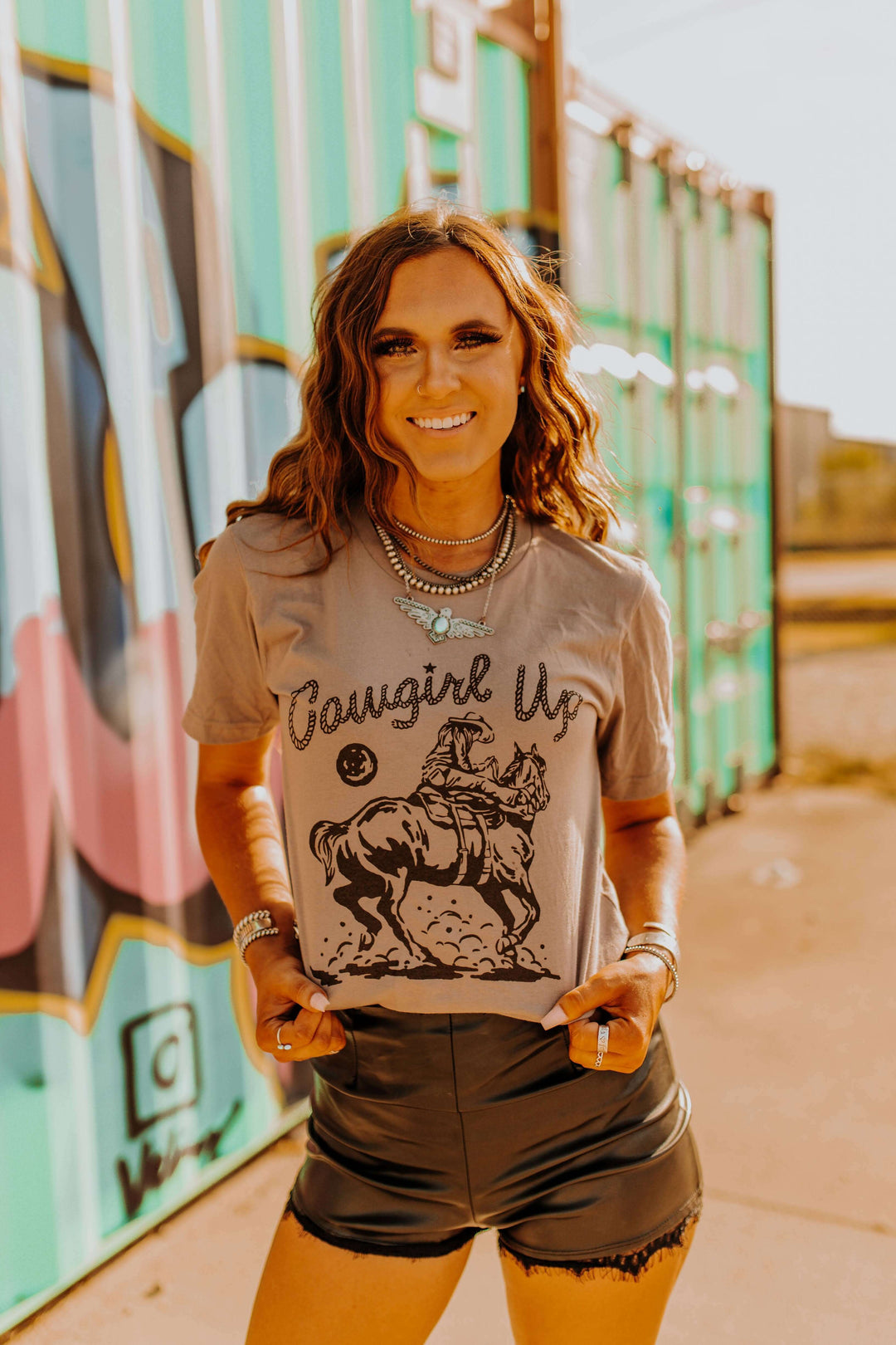 Cowgirl Up Western Horse Graphic Tee - Graphic Tee