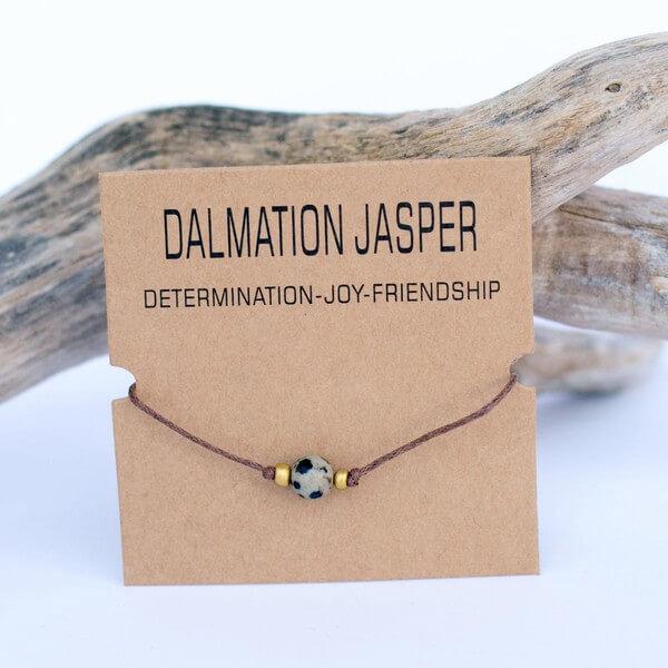 Dalmation Jasper Gemstone Bracelet - Jewelry