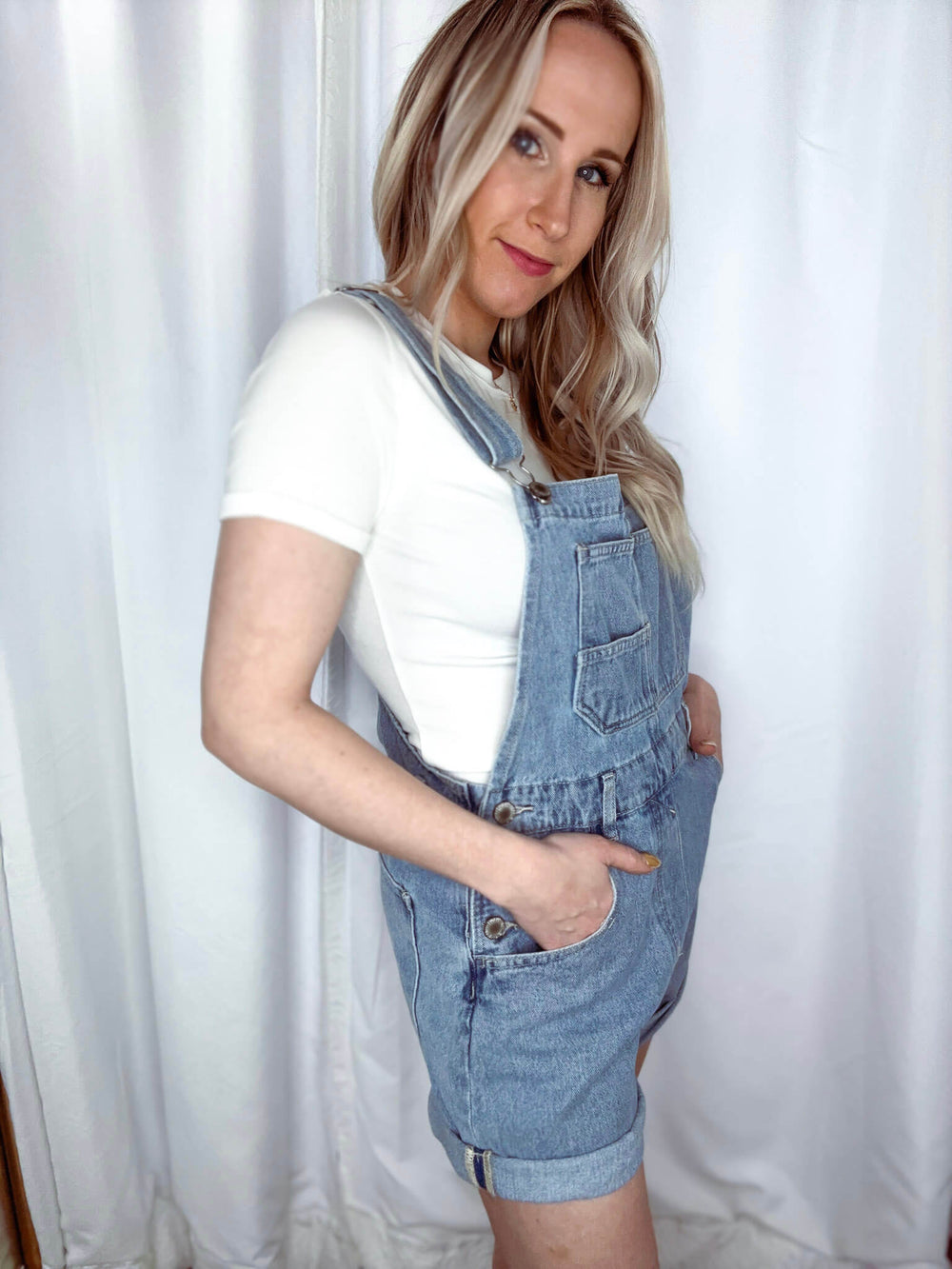 Denim Bailee Overalls - Overalls