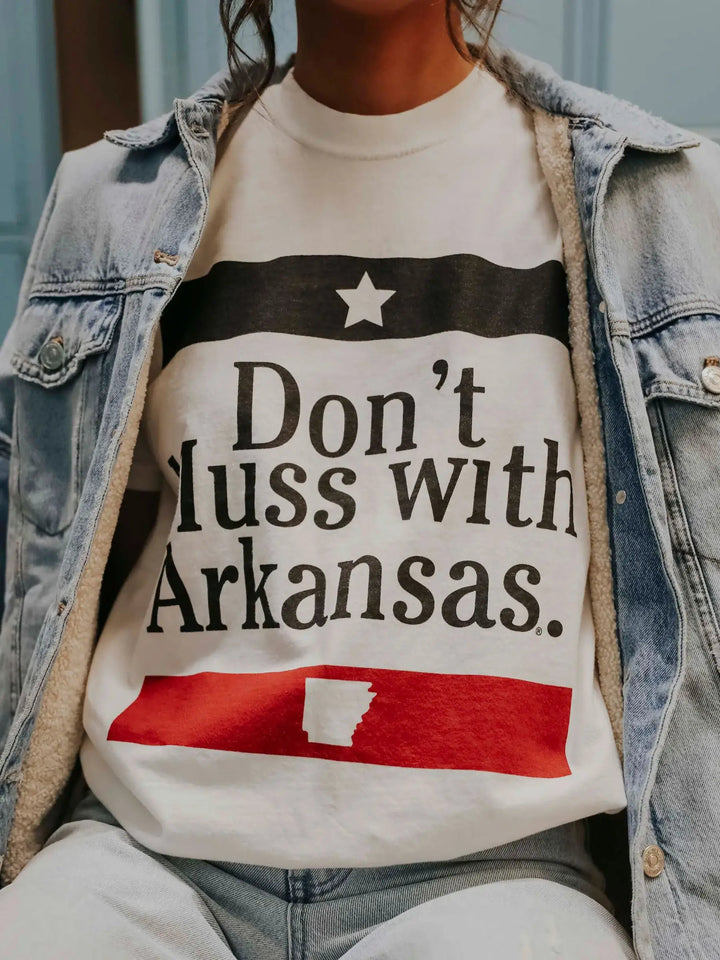 Don’t Muss With Arkansas Comfort Colors Collector’s Tee - Shirts & Tops