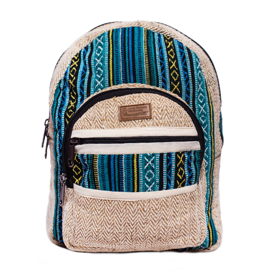 hemp backpack mini Handloomed Cotton Hemp Backpack – Zen + Zeus Clothing Co