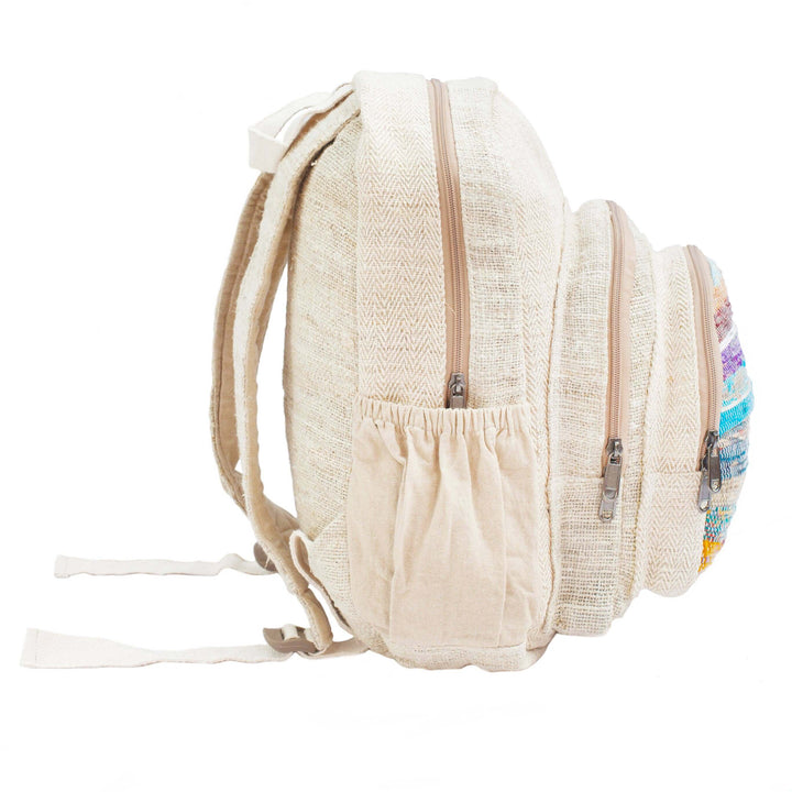 Hemp Handwoven Upcycled Backpack - Bag