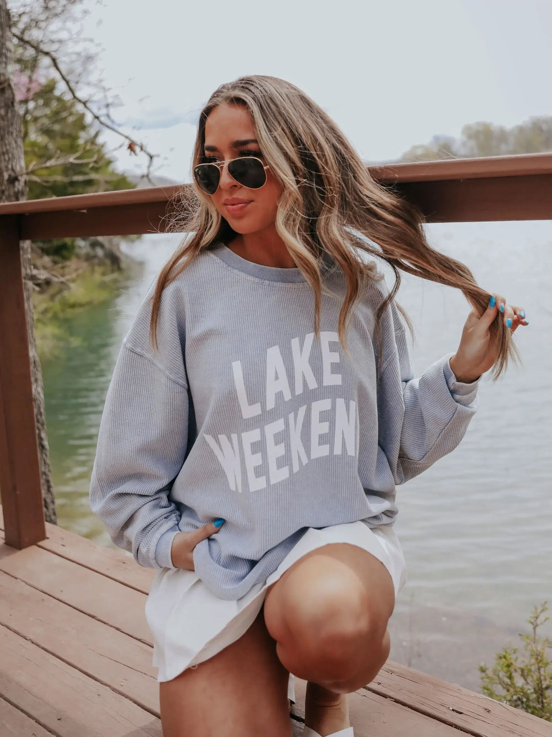 Lake Weekend Corded Sweatshirt - Sweatshirt