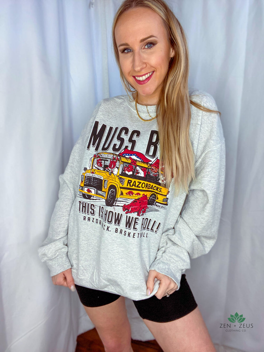 Muss Buss Vintage Sweatshirt — Razorback Basketball - Sweater