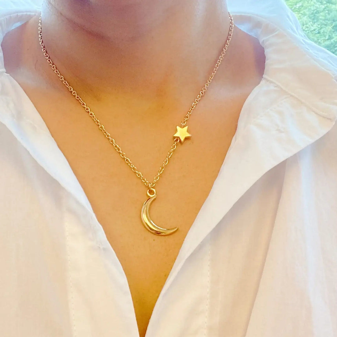 New Moon Necklace - Jewelry