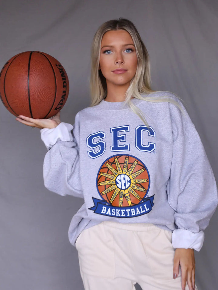 SEC Retro Basketball Sweatshirt - Sweatshirt