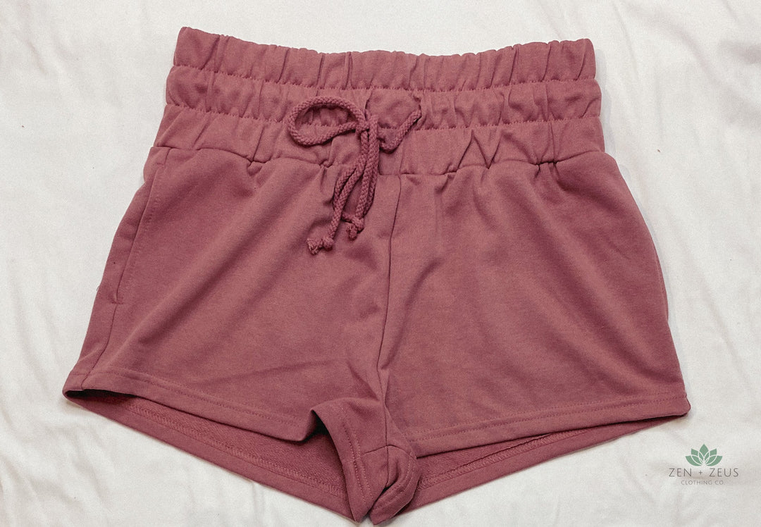 Smocked Waist Shorts (Pink) - Shorts