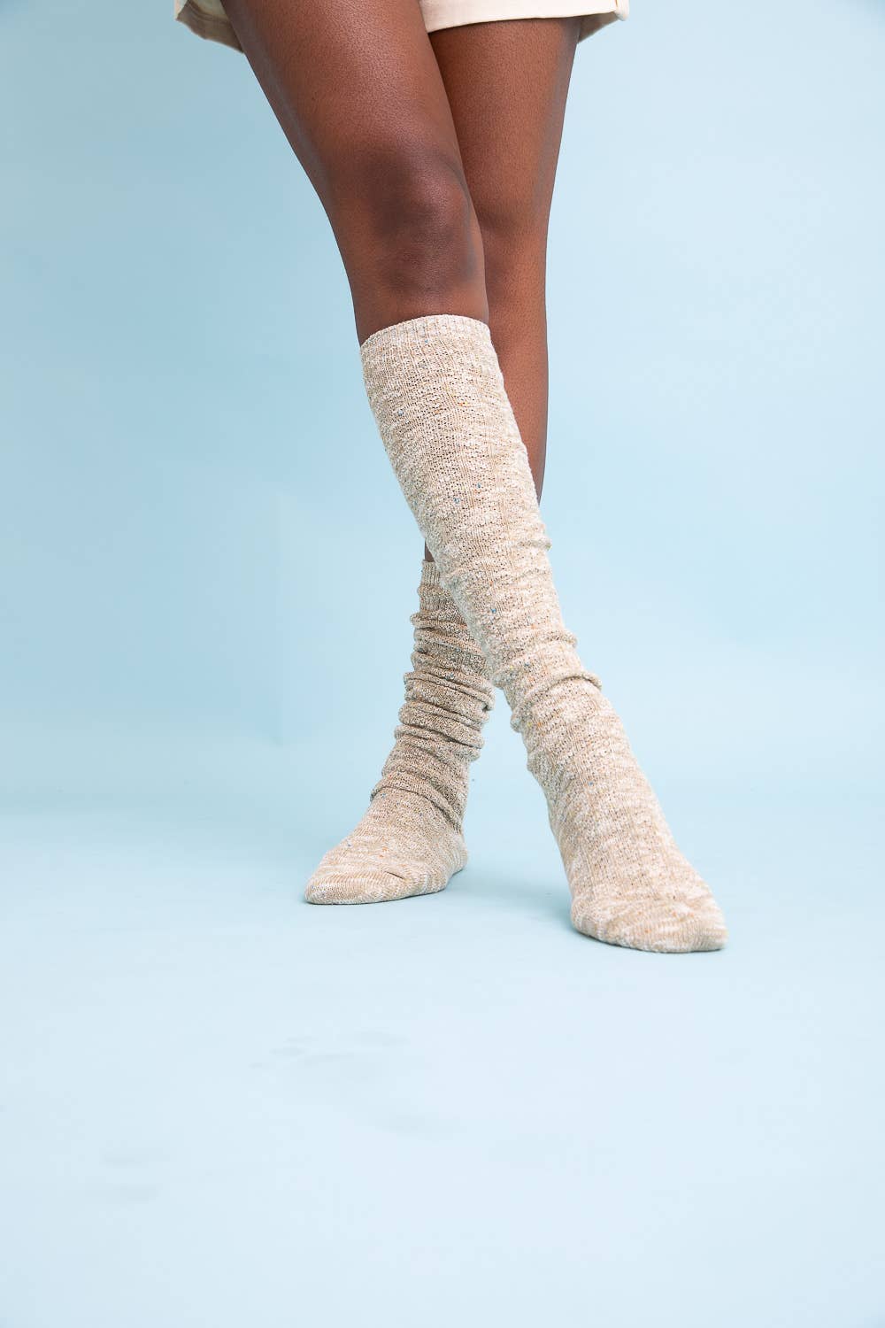 Speckle Knit Boot Socks - Apparel & Accessories