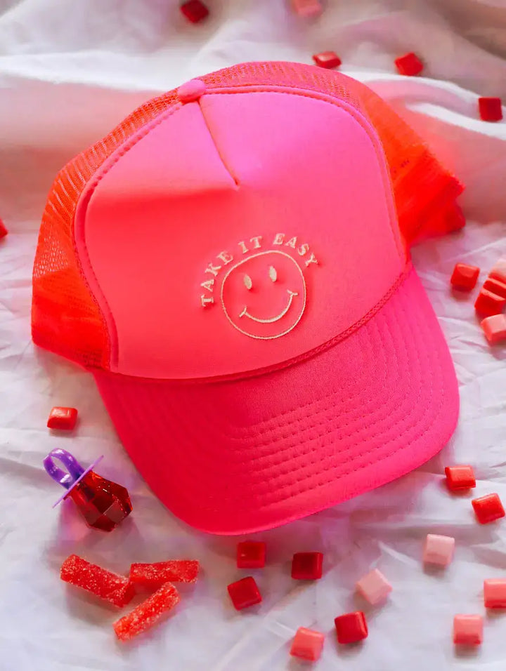 Take it Easy Neon Trucker Hat