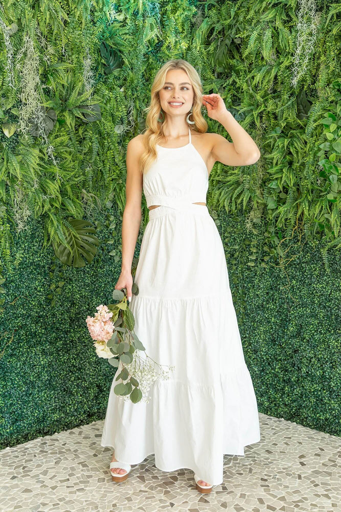 Timeless Poplin White Maxi Dress S