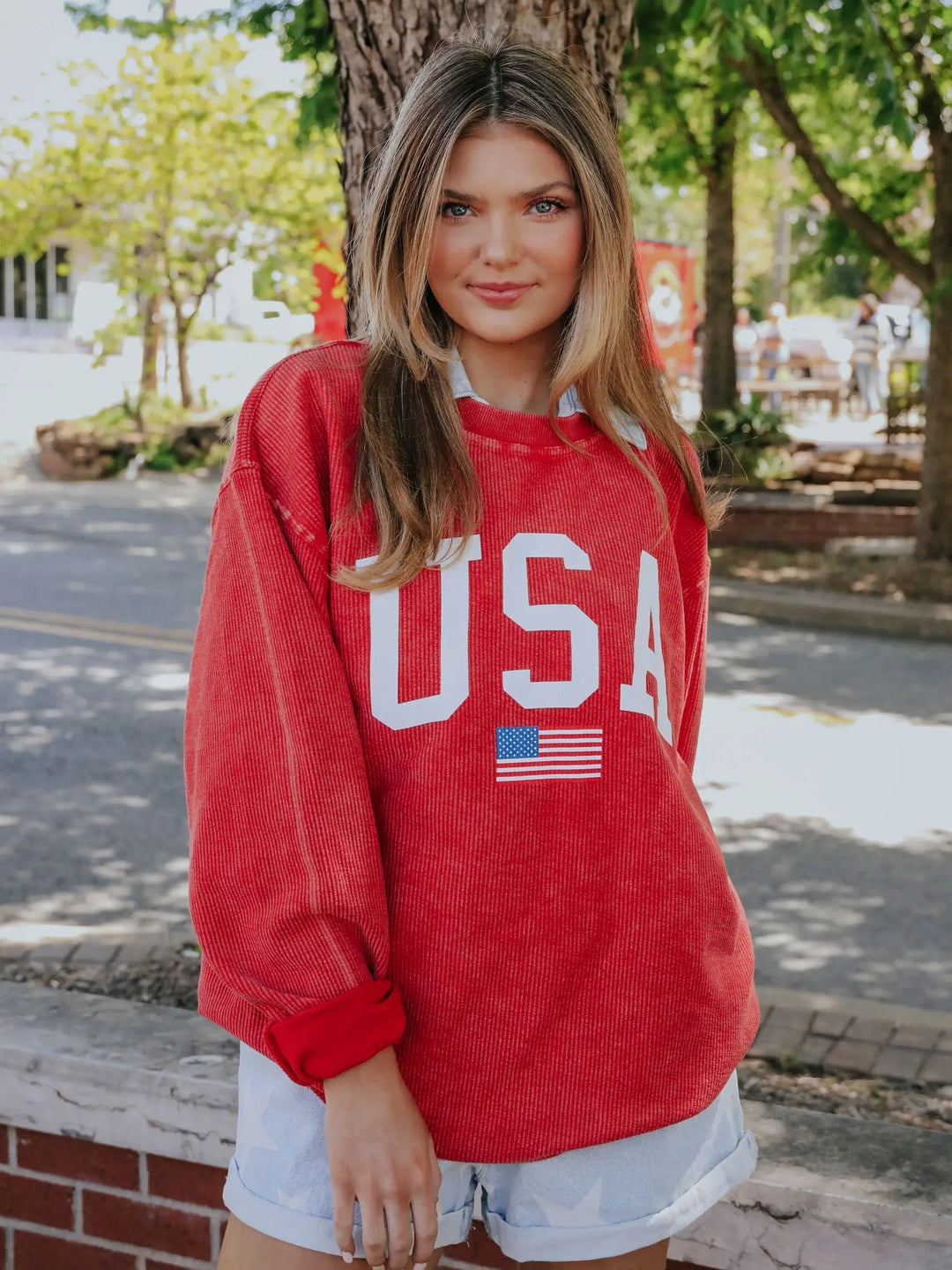 USA Corded Sweatshirt - Sweatshirt